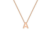 Petite Letter Necklace in Rose Gold - Dracakis Jewellers